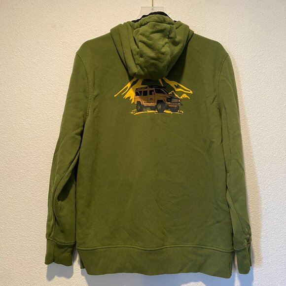 Avalanche Green‎ Hoodie Medium  Jeep Outdoor Supply Pullover - Picture 2 of 4